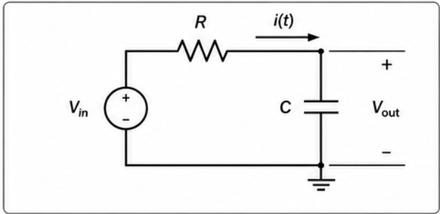 RC circuit schematic